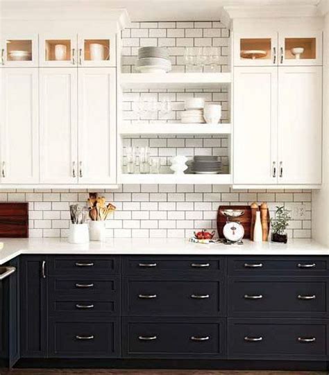 Two tone wood kitchen cabinets ealworks org two toned kitchen. Stylish Two Tone Kitchen Cabinets for Your Inspiration ...