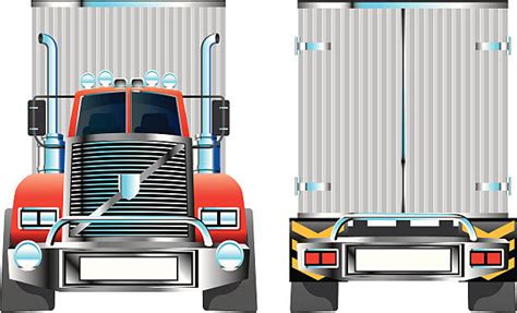 Royalty Free Semi Truck Front Clip Art Vector Images And Illustrations