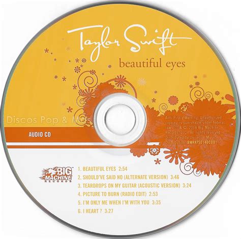 Discos Pop And Mas Taylor Swift Beautiful Eyes Ep