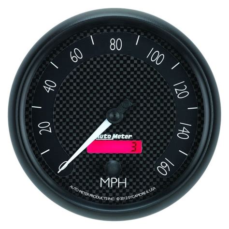Auto Meter® 8089 Gt Series 5 Speedometer Gauge 0 160 Mph