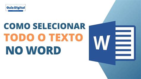 Como Selecionar Todo O Texto No Word Pelo Teclado YouTube