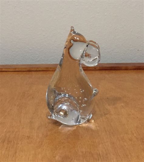 Glass Mouse Paperweight Mouse Figurine By Tccc Taiwan Etsy