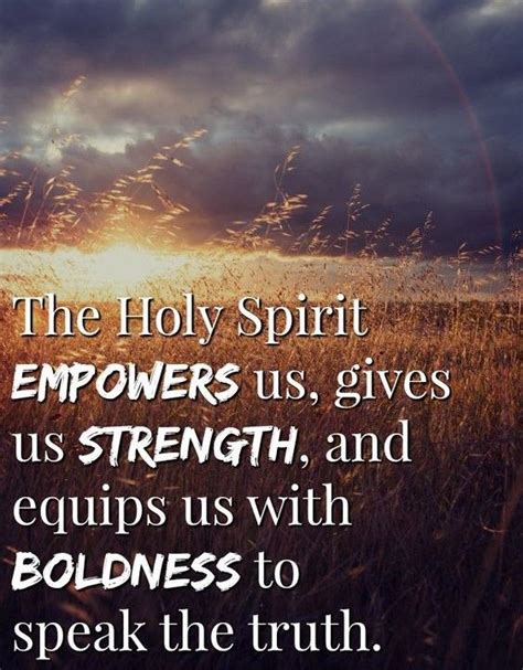 The Holy Spirit Empowers Holy Spirit Empowerment Verses
