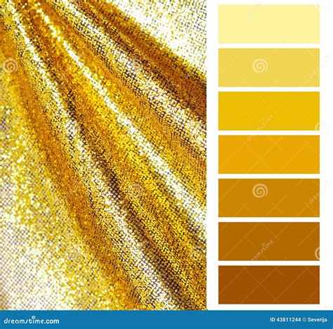 Golden Color Chart Selection Stock Photo Image Of Colours