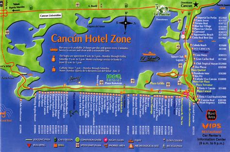Cancun Mexico Hotels Map