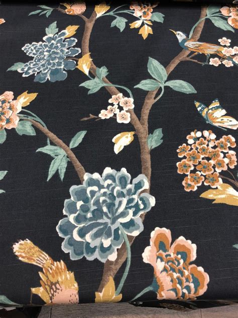 Dwell Studio Robert Allen Helene Floral Admiral Fabric By The Yard