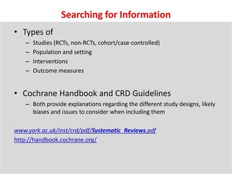 How To Conduct A Systematic Review Ppt