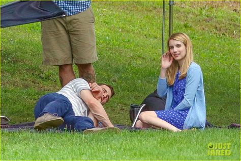 Photo James Franco Emma Roberts Kiss Park Michael Filming 11 Photo