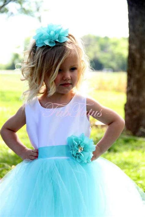Shop women's tiffany & co. Tiffany blue tutu flower girl dress | August 9th 2014 ...