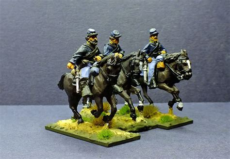 Just Finished The First Three Of A Twelve Man Acw Cavalry Unit These