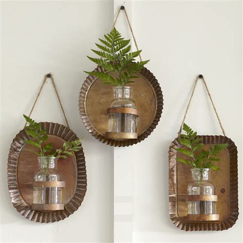 Byram 3 Piece Wall Vase Set Eclectic Wall Decor Wall Vase Vases Decor