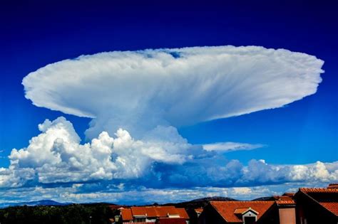 Gigantic Atomic Bomb Clouds Looms Over Split Croatia Pictures