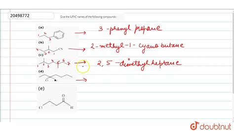 Thank you to chemdoodle for providing this functionality! Give the IUPAC names of the following compounds :... - YouTube