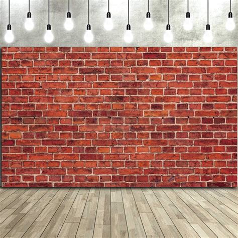 Buy Red Brick Wall Party Backdrop Large Fabric Red Brick Sign Photo