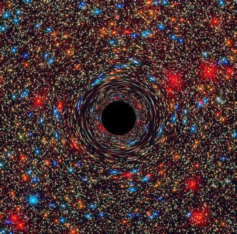 Computer Simulated Image Of A Supermassive Black Hole Nasa