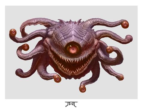 Artstation Beholders John Tedrick Monster Concept Art Fantasy