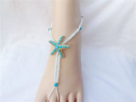 Foot Jewelry Starfish Barefoot Sandal Bridal Beach Wedding Etsy