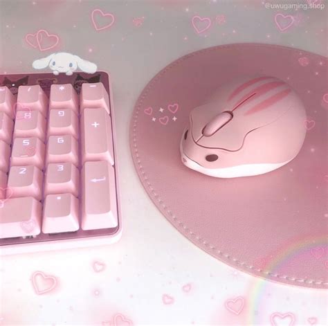 Pink Mouse Keyboard Pink Games Pastel Pink Aesthetic Game Room Design
