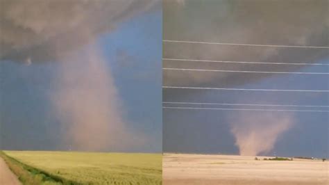Tornado Caught On Camera In Oberlin Kansas Yesterday