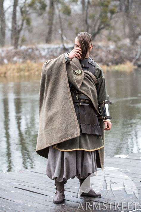 Olegg The Mercenary Viking Cloak With Embroidery For Sale Available