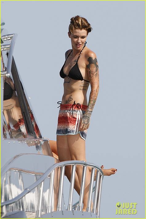 Ruby Rose Displays All Of Her Tattoos In A Teeny Bikini Photo