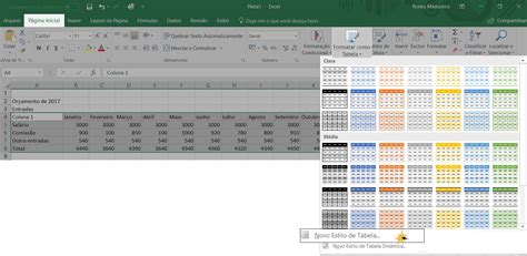 Excel 2016 Como Criar Uma Tabela No Excel 2016