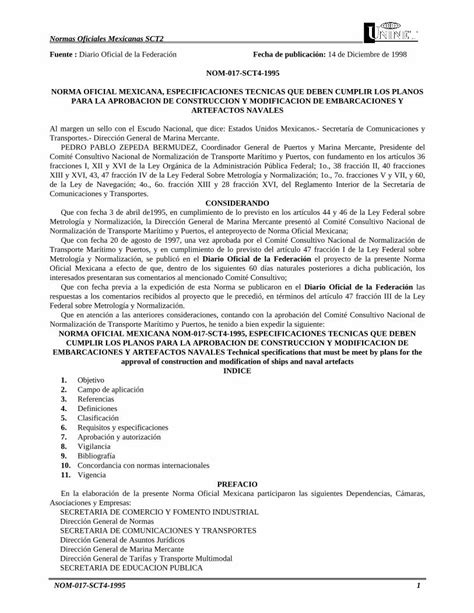 PDF NOM SCT NORMA OFICIAL MEXICANA Legismex Mty Itesm Mx Normas Sct Sct Pdf