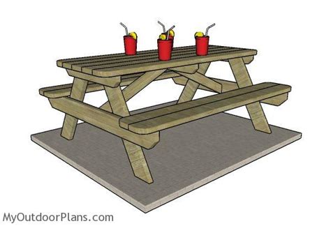 2x6 Picnic Table Plans Free Pictures New Idea