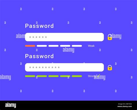 Login Password Weak Strong Account Registration Login Password Form
