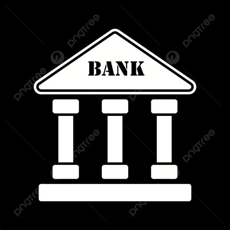 Banking Silhouette Png Free Vector Bank Icon Bank Icons Bank Clipart