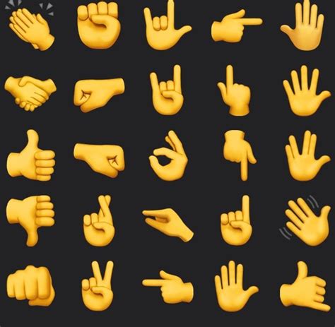 Your Guide To All The Hand Emojis Hand Emoji Finger Emoji Emojis