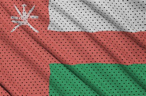 Premium Photo Oman Flag Printed On A Polyester Nylon Mesh