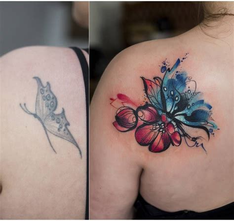 Butterfly Cover Up Tattoo Arm