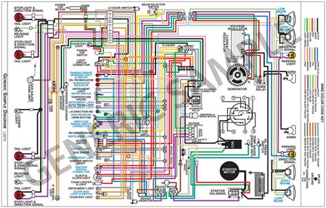 Factory Wiring Diagram Full Color Fits 1966 Chevelle