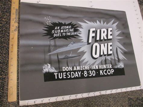 Fire One 1950s Kcop Tv Station La Ca Don Ameche Atomic Submarine Movie