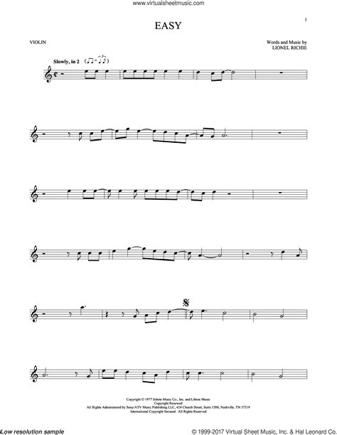 Download sheet music for pop. Commodores - Easy sheet music for violin solo PDF-interactive