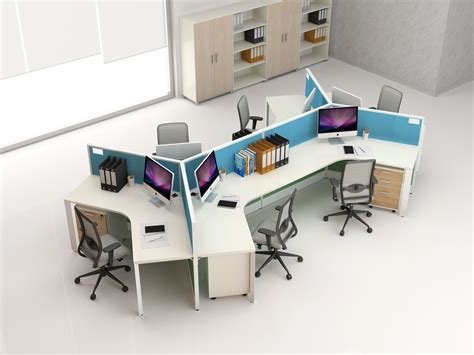 Office Workstation For 6 Person Office Layout Wooden Office Desk