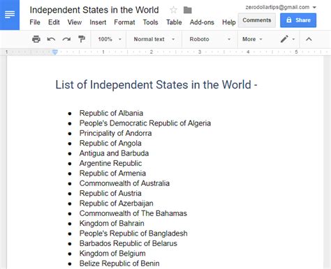 At the end of the statement. How to Alphabetize in Google Docs, Sheets, and Slides