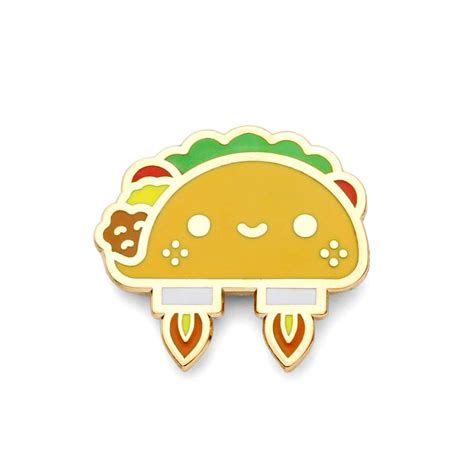 Space Taco Enamel Pin Enamel Pins Cute Pins Pin And Patches