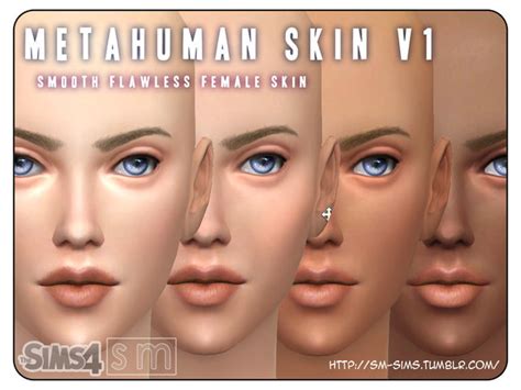 Metahuman V1 Female Skin By Screaming Mustard At Tsr Sims 4 Updates