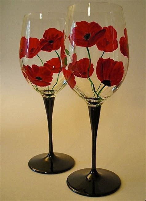 Wine Glass Painting Ideas Easy Glass Designs