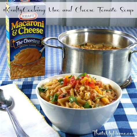 Prepare your macaroni as per packet instructions, adding a drop of vegetable oil and pinch of salt to the water. #KraftyCooking Mac and Cheese Tomato Soup - Recipes Food ...