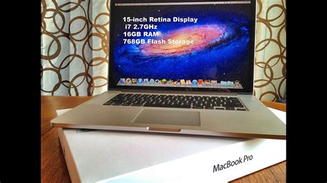 Retina Display Macbook Pro Unboxing Maxed Out Specs Youtube