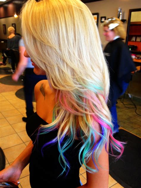 Rainbow Ombre Hair Ideas Pinterest Ombre And Rainbows