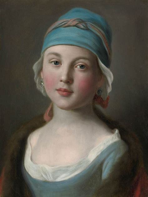 Portrait Of A Russian Girl Painting Pietro Antonio Rotari Oil Paintings