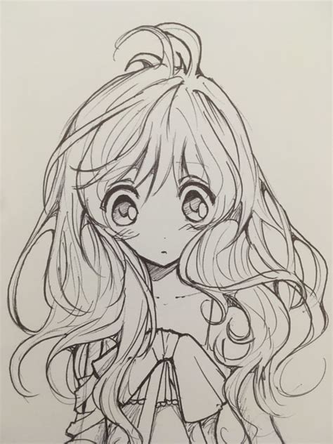 Unipin and micron outliners camera : Draw your female character in cute anime style by Nanahira