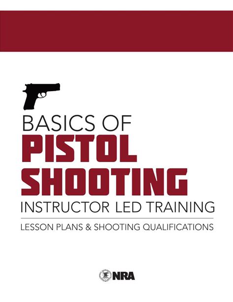 Basics Of Pistol Shooting Instructor Led Training Lesson Plans