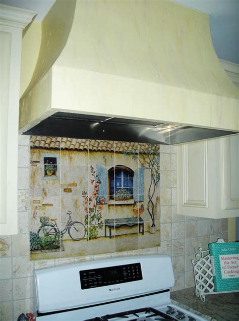 French Country Kitchen Backsplash Tiles Wall Murals