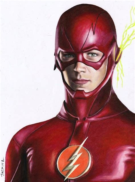 Barry allen how to draw the face of hinata (naruto anime). Colored Pencil Drawing of The Flash by JasminaSusak from ...