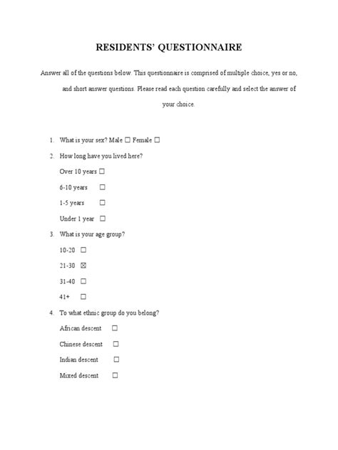 Social Studies Sba Questionnaire Pdf Water